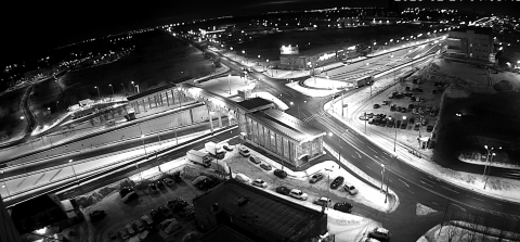 Вид с камеры на Площадь Славы у метро Кузьминки